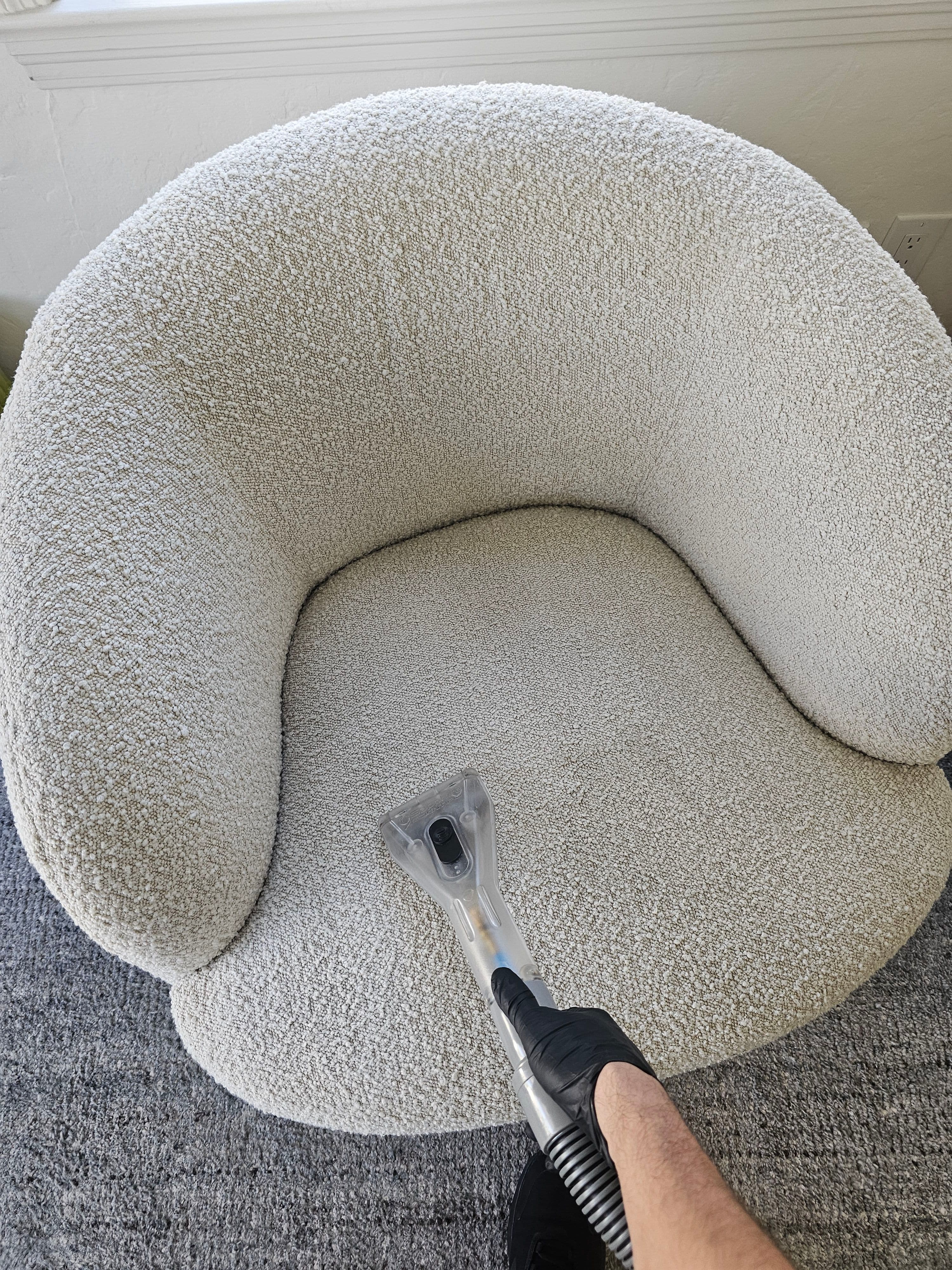 Project Luxury Boucle Chair Cleaning Done Right in Los Gatos image