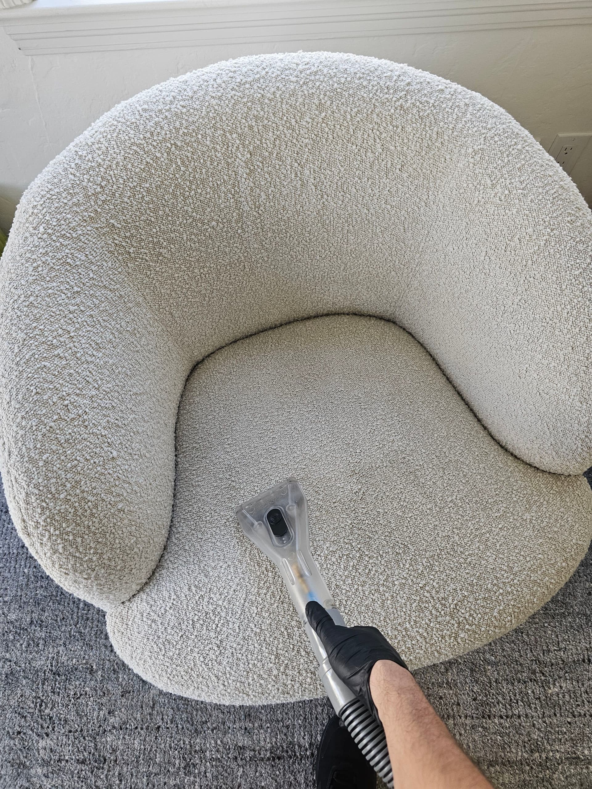 Luxury Boucle Chair Cleaning Done Right in Los Gatos image